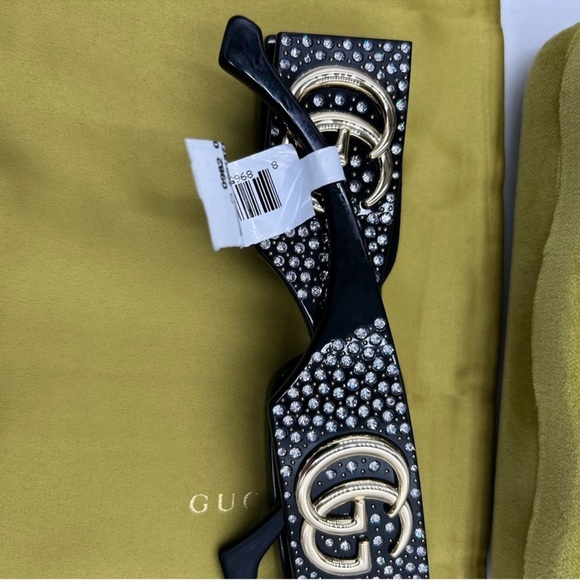 Gucci generation 53MM rectangular sunglasses made in Italy NWT main image 7